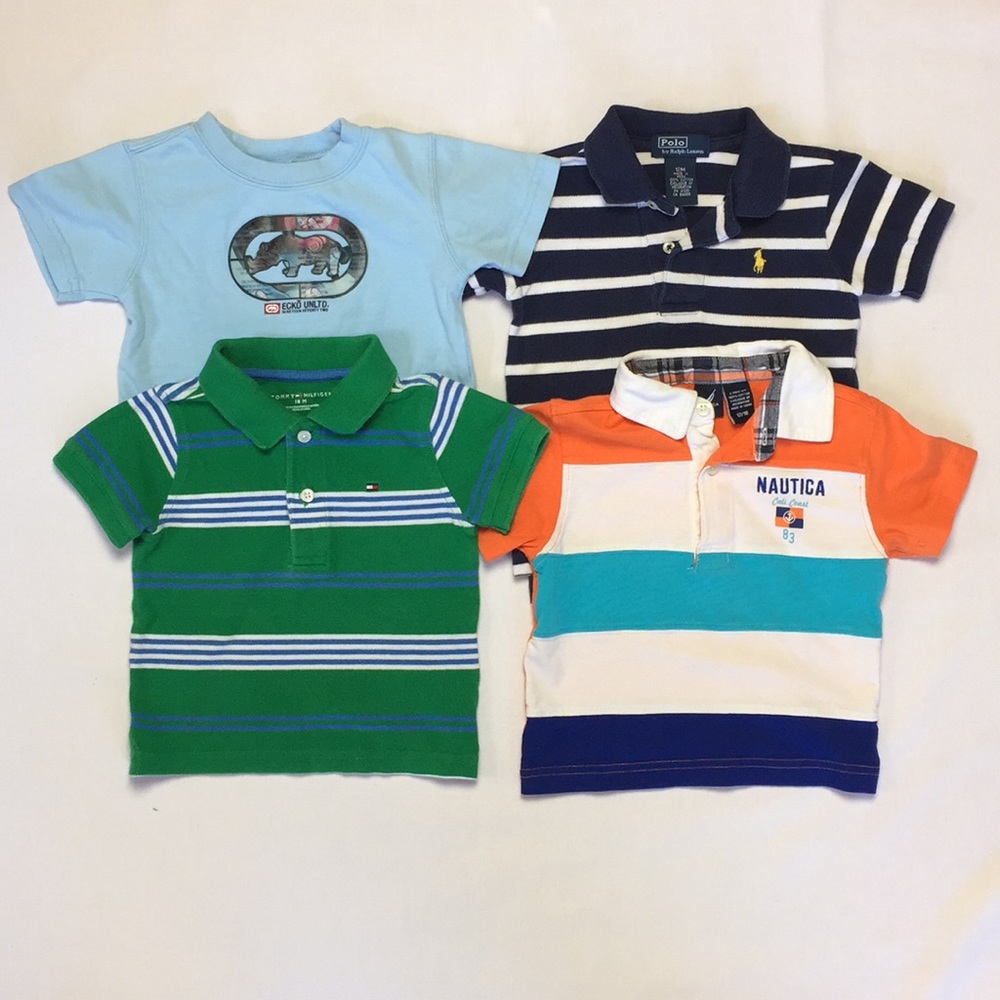 Baby Boy Bundle: Ralph Lauren/Nautica Polo Shirts Size 12-18 Months